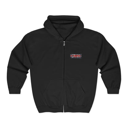 Cozy Graphic Zip Hoodie - Perfect for Casual Wear, Gifts for Friends, All Seasons, Unisex Apparel, Warm Layering