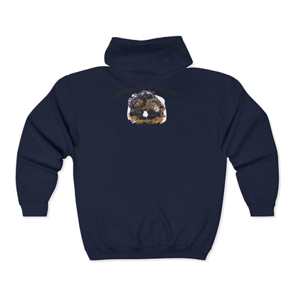 Cozy Graphic Zip Hoodie - Perfect for Casual Wear, Gifts for Friends, All Seasons, Unisex Apparel, Warm Layering