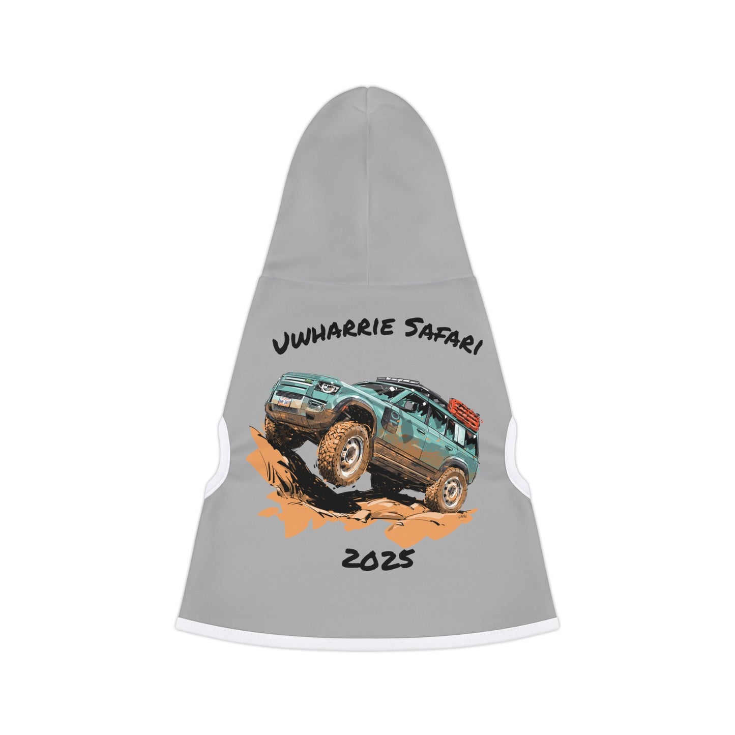Pet Hoodie for Adventurous Dogs, Cute Dog Clothing, Uwharrie Safari 2025 Hoodie, Outdoor Pet Gear, Gift for Dog Lovers