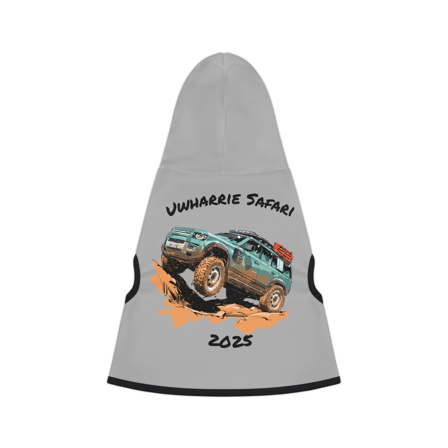 Pet Hoodie for Adventurous Dogs, Cute Dog Clothing, Uwharrie Safari 2025 Hoodie, Outdoor Pet Gear, Gift for Dog Lovers